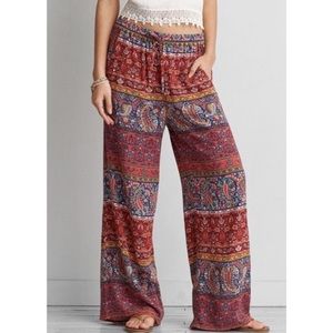 American eagle paisley palazzo pants